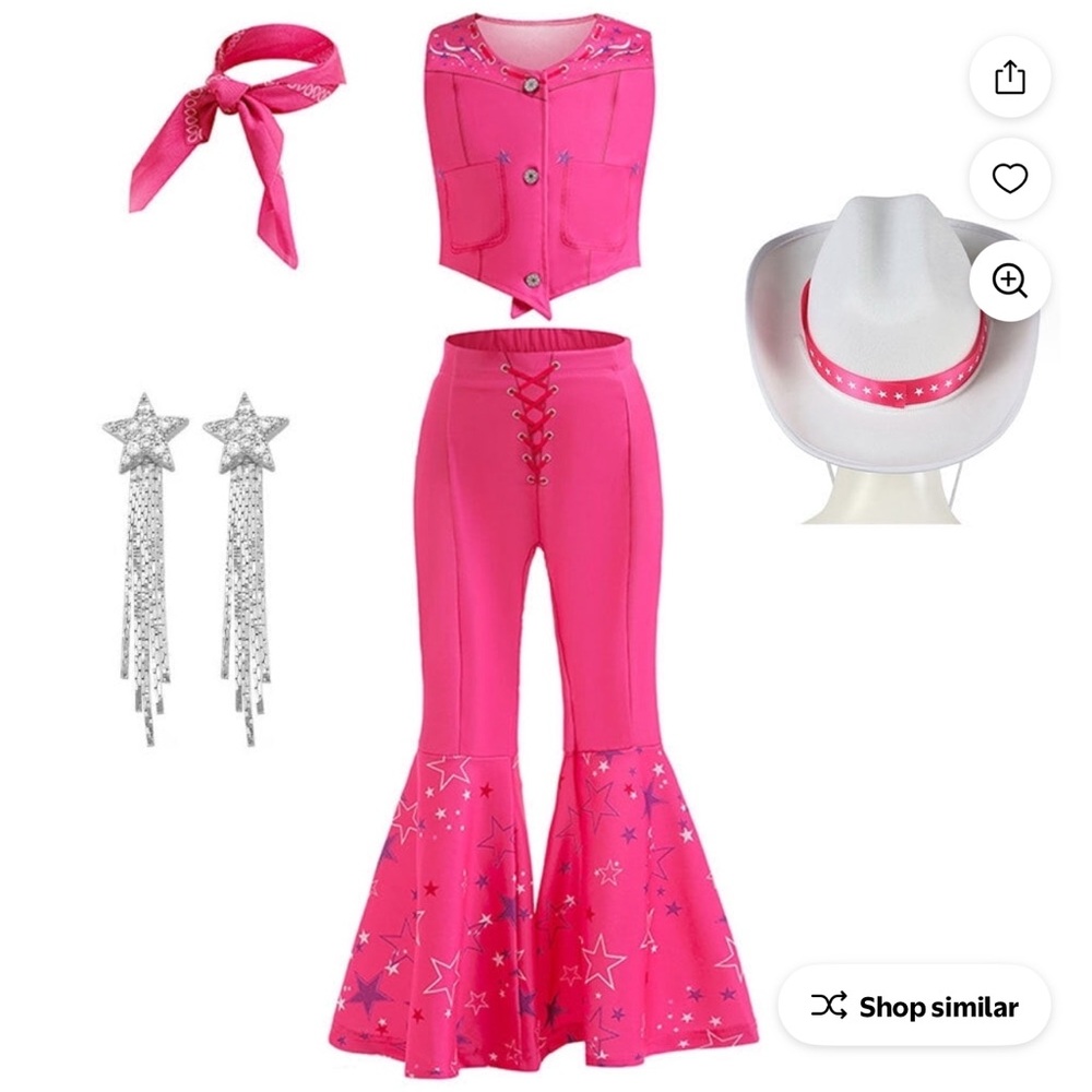 Pink cowgirl Barbie Western Outfit